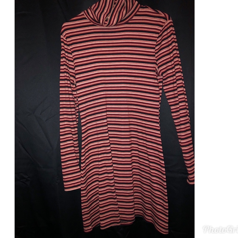 Mini turtle neck dress
